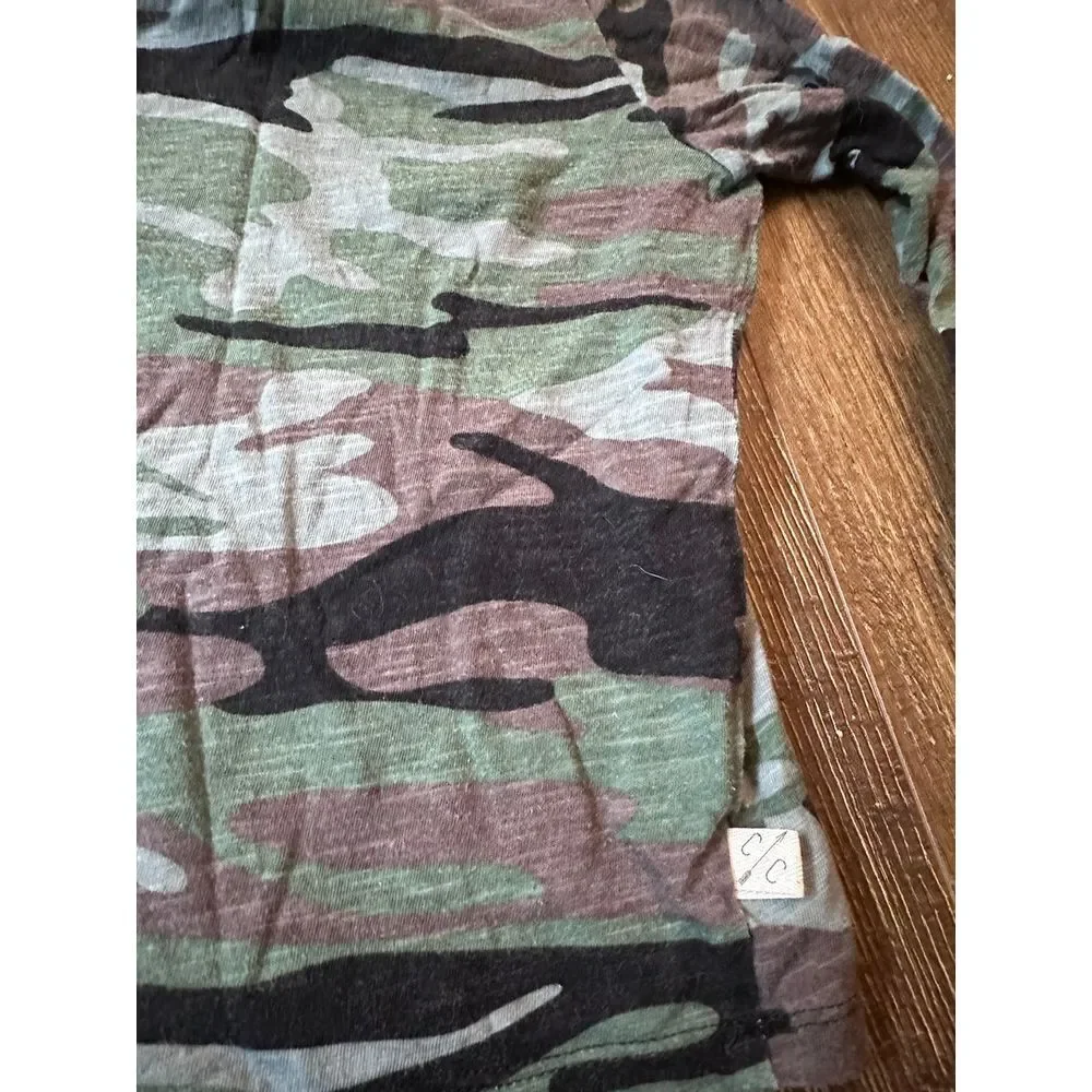 Childhoods clothing 4T blue green camo longsleeve‎ top fall